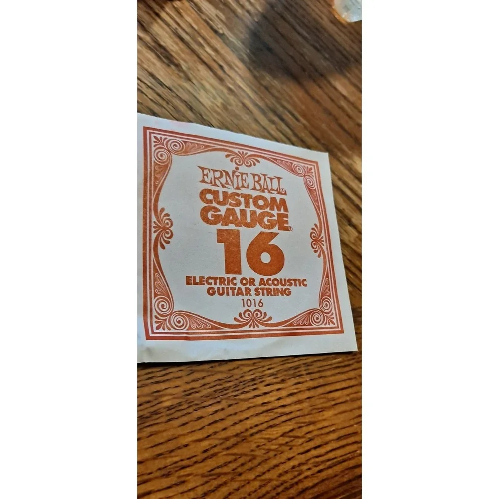 5 Packs Of Ernie Ball Cusrom Gauge Guitar String, 24W, 42, 9, 11, 16